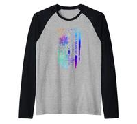 Bandera patriótica paramédica de Estados Unidos EMS First Responder 4 de Julio Camiseta Manga Raglan