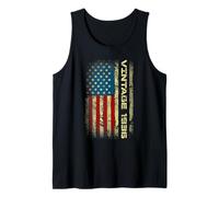 Bandera patriótica Vintage Estadounidense 1936 90 cumpleaños Camiseta sin Mangas