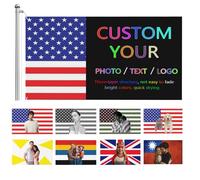 Bandera Personalizada RoPox, Cara/impresión a Doble Cara, Haga su Propia Bandera, Regalos de decoración Personalizados para Interiores y Exteriores