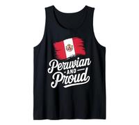 Bandera Perú Girl Peruvian Sudamérica País Camiseta sin Mangas