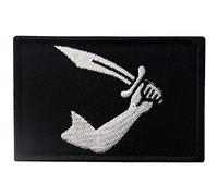 Bandera pirata de thomas Broche Bordado de Gancho y Parche de Gancho y bucle de cierre