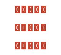 Bandera Plastico Comunidad de Madrid 20x30 centimetros, 50 metros