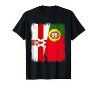 Bandera portuguesa de Irlanda del Norte Irlanda del Norte Portugal Camiseta