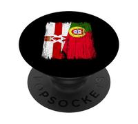 Bandera portuguesa de Irlanda del Norte Irlanda del Norte Portugal PopSockets PopGrip Adhesivo