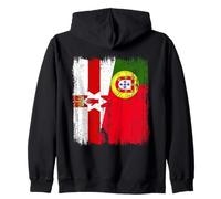 Bandera portuguesa de Irlanda del Norte Irlanda del Norte Portugal Sudadera con Capucha