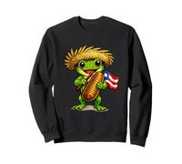 Bandera Puerto Rico Coqui Guiro Sudadera