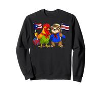 Bandera Puerto Rico Costa Rica Raíces Puertorriqueñas Sudadera