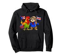 Bandera Puerto Rico Costa Rica Raíces Puertorriqueñas Sudadera con Capucha