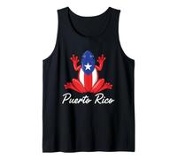 Bandera Puerto Rico Taino Boricua Coqui Rana Puerto Rico Camiseta sin Mangas