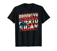 Bandera puertorriqueña de Brooklyn de la Ciudad de Nueva York Boricua Pride NYC Camiseta
