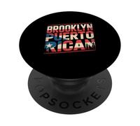 Bandera puertorriqueña de Brooklyn de la Ciudad de Nueva York Boricua Pride NYC PopSockets PopGrip Adhesivo
