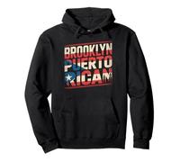 Bandera puertorriqueña de Brooklyn de la Ciudad de Nueva York Boricua Pride NYC Sudadera con Capucha