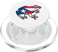 Bandera Rana Rana de Puerto Rico Isla San Juan País PopSockets PopGrip para MagSafe
