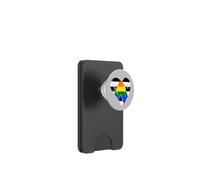 Bandera Recta del Orgullo de aliado Recto Bandera de corazón aliado PopSockets PopWallet para MagSafe