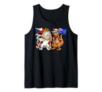 Bandera República Checa Australia Raíces Checas Herencia Camiseta sin Mangas