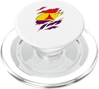 Bandera Republicana Brigadas Internacionales Efecto 3D PopSockets PopGrip para MagSafe