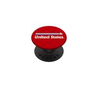 Bandera Retro de Estados Unidos Estados Unidos Rojo América PopSockets PopGrip Adhesivo