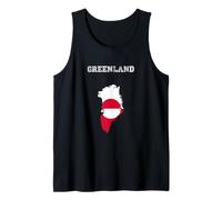 Bandera Retro de Groenlandia Envejecida Camiseta sin Mangas