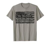 Bandera Retro Vintage de Estados Unidos We The People Have Have Enough Camiseta