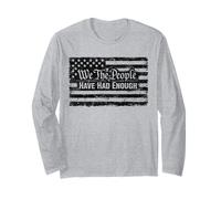 Bandera Retro Vintage de Estados Unidos We The People Have Have Enough Manga Larga