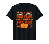 Bandera Roja Pero Con Un Culo Gordo Divertido Retro Meme Camiseta