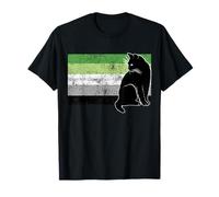 Bandera romántica lindo gatito gato LGBT Aro Orgullo gay Camiseta