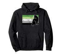 Bandera romántica lindo gatito gato LGBT Aro Orgullo gay Sudadera con Capucha