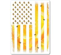 Bandera Save The Bees Honeybee 5 pulgadas Pegatina impermeable decoración jardín panal Bumble diente de león reina miel patio primavera verano mariposa flor silvestre abeja polinizador interior exterior roca CS1459-2PK