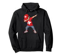 Bandera Suiza Dabbing Kid Suiza Pride Sudadera con Capucha