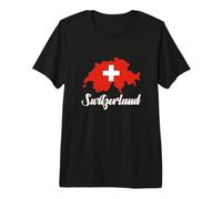 Bandera Suiza patriótica Hombres Mujeres niños Suiza Camiseta Premium