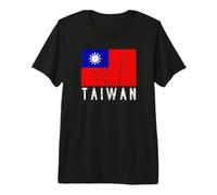 Bandera taiwanesa patriótica Envejecida para Hombres, Mujeres y niños, Taiwán Camiseta Premium