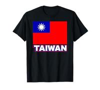 Bandera taiwanesa patriótica Hombres Mujeres niños asiático Taiwán Camiseta