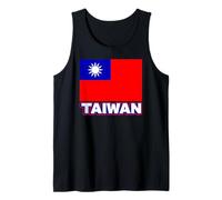 Bandera taiwanesa patriótica Hombres Mujeres niños asiático Taiwán Camiseta sin Mangas