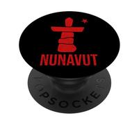 Bandera Territorio Nunavut INUKSUK Cross Norte CANADÁ PopSockets PopGrip Adhesivo