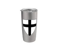 BANDERA TEUTONICA ORDEN CRUZ CABALLERO INSIGNIA BRAZOS ESCUDO Vaso térmico de acero inoxidable de doble pared