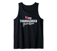 Bandera Trans LGBTQIA I Love My Transgender Grandson Queer Camiseta sin Mangas
