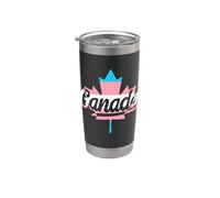 Bandera transgénero de Canadá Vaso térmico de acero inoxidable de doble pared