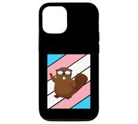 Bandera transgénero del Orgullo de Castor LGBTQ Orgullo Orgullo Orgullo Trans Carcasa para iPhone 12/12 Pro