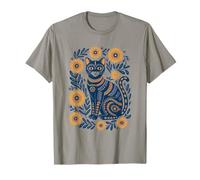 Bandera ucraniana de Ucrania, diseño Floral, Estilo Vyshyvanka Camiseta