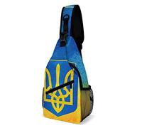 Bandera ucraniana Sling Bag Crossbody Mochila Travel Chest Daypack