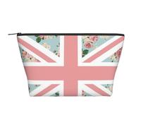 Bandera Union Jack de Rosas inglesas, Bolsa de artículos de tocador Bolsa de Maquillaje Bolsa de cosméticos Bolsa de artículos de tocador de Viaje portátil