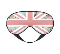 Bandera Union Jack de rosas inglesas, Cubreojos completos Antifaz bloqueador de luz Antifaz para dormir Antifaz suave con los ojos vendados Noche