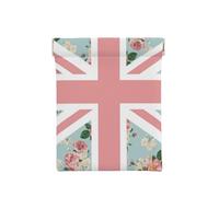 Bandera Union Jack de Rosas inglesas, Squeeze Top Wallet Bolsa de Almacenamiento para Mujer Monedero pequeño Bolsa de Cambio
