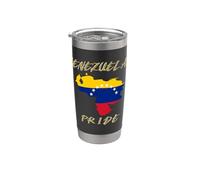 Bandera venezolana patriótica para hombres, mujeres y niños, orgullo venezolano Vaso térmico de acero inoxidable de doble pared