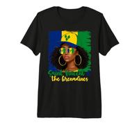 Bandera Vicenciana Niña San Vicente y Las Granadinas Mujer Camiseta Premium