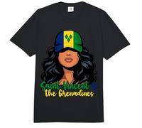 Bandera Vicenciana Niña San Vicente y Las Granadinas Mujer Comfort Colors Adult Heavyweight T-Shirt
