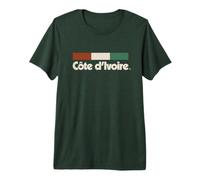 Bandera Vintage Costa de Marfil Costa de Marfil Naranja Marfil Camiseta Premium