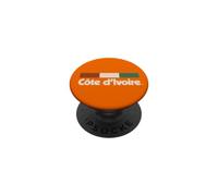 Bandera Vintage Costa de Marfil Costa de Marfil Naranja Marfil PopSockets PopGrip Adhesivo