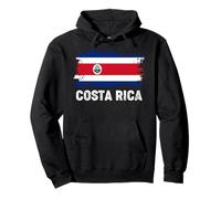 Bandera Vintage de Costa Rica con Orgullo Familiar costarricense Sudadera con Capucha