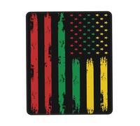 Bandera Vintage De Estados Unidos del Mes De La Historia Negra Mousepad Antideslizante Alfombrilla De Ratón Agradable Alfombrilla De Escritorio para Oficina Hogar Gaming 25X30Cm